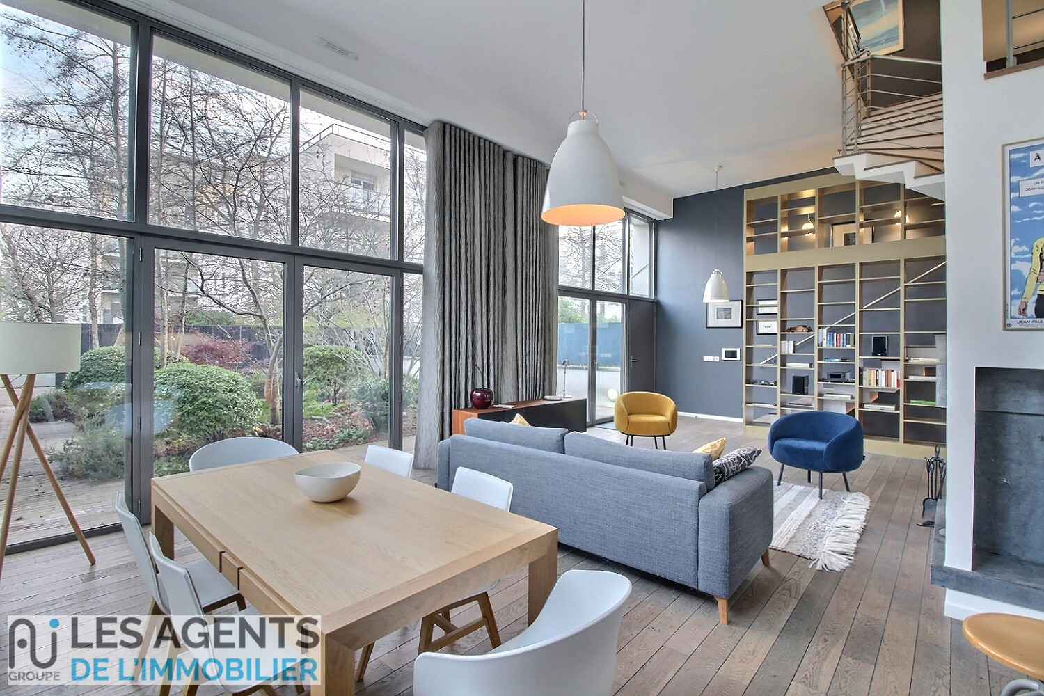 VENTE : LOFT TRIPLEX T8 163m2 à NANTERRE avec jardin et terrasse