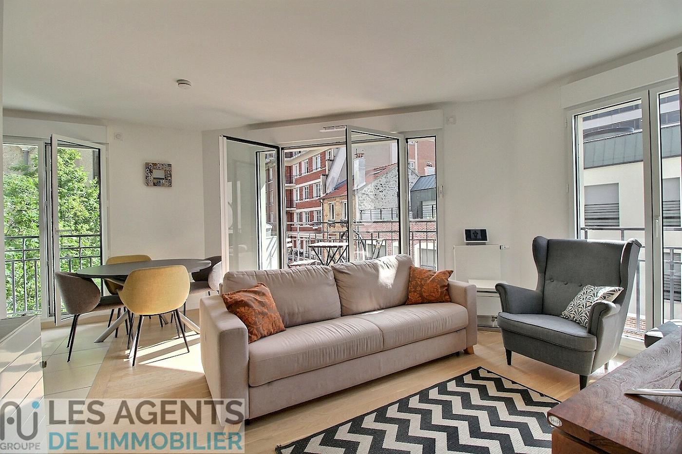 Appartement Puteaux 3 pièce(s) 59 m2 avec balcon
