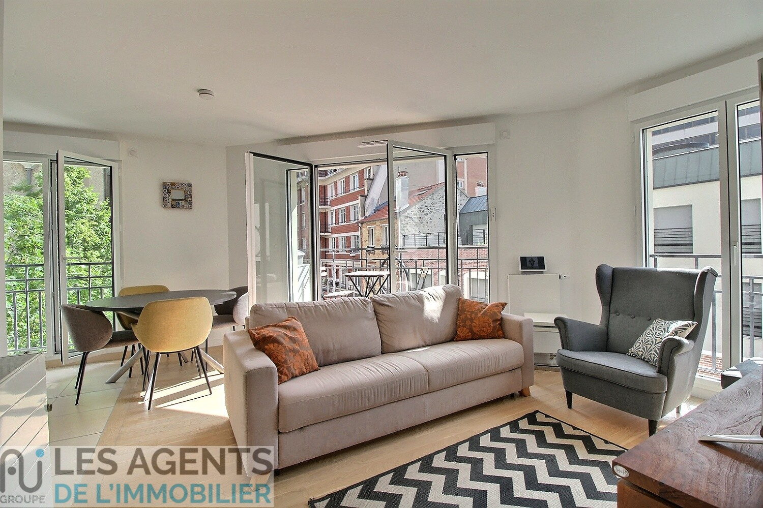 Appartement Puteaux 3 pièce(s) 59 m2 avec balcon - 1